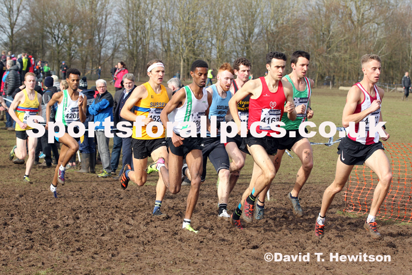 Senior men, 2020 British Athletics Inter Counties Cross Country Champs., Prestwold Hall, Loughborough. Photo: David T. Hewitson/Sports for All Pics